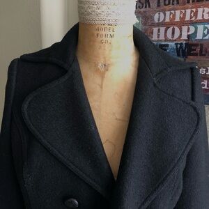 Women's Black Wool Coat